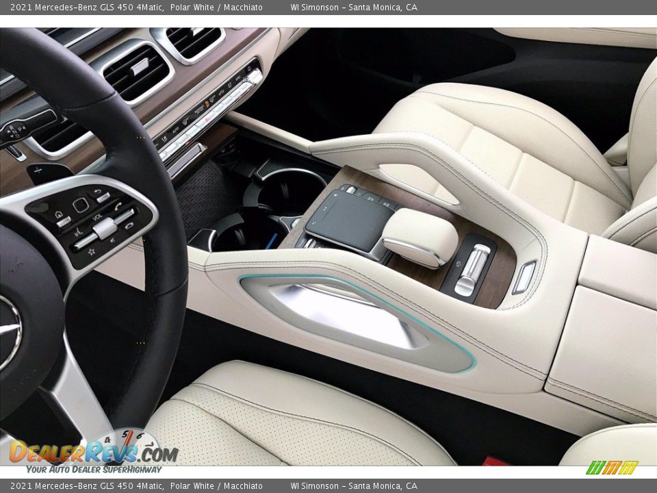 2021 Mercedes-Benz GLS 450 4Matic Polar White / Macchiato Photo #8