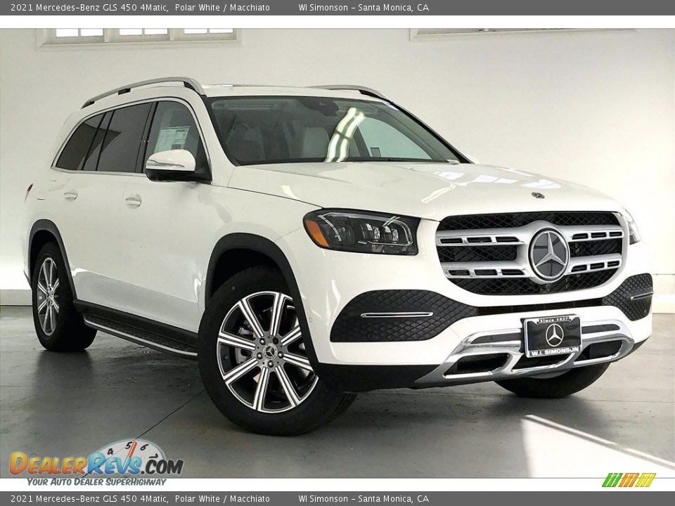 2021 Mercedes-Benz GLS 450 4Matic Polar White / Macchiato Photo #12