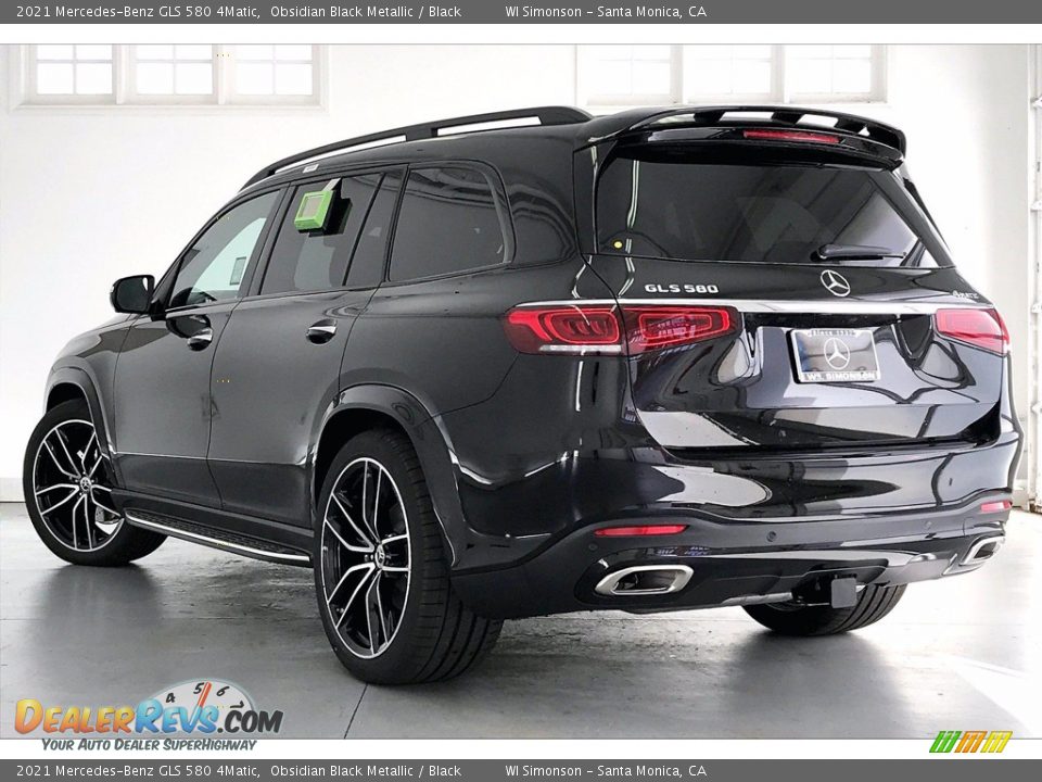 2021 Mercedes-Benz GLS 580 4Matic Obsidian Black Metallic / Black Photo #2