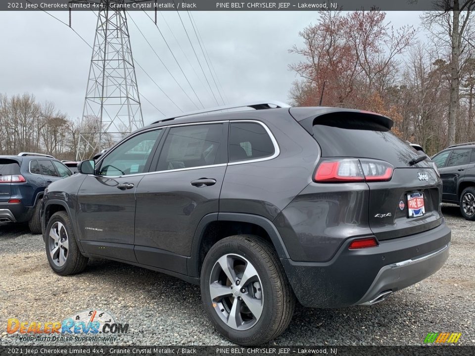 2021 Jeep Cherokee Limited 4x4 Granite Crystal Metallic / Black Photo #6