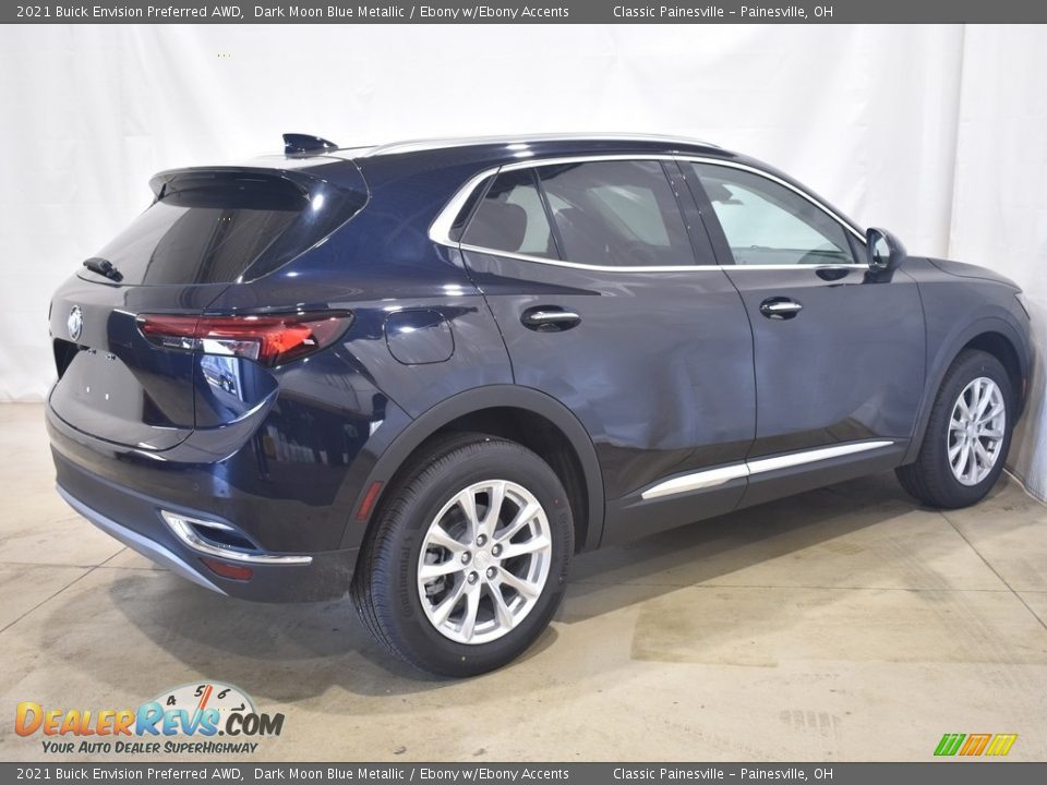 2021 Buick Envision Preferred AWD Dark Moon Blue Metallic / Ebony w/Ebony Accents Photo #2