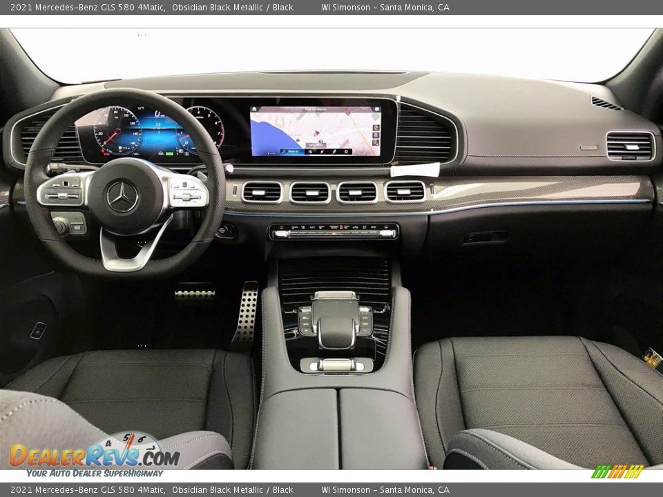 2021 Mercedes-Benz GLS 580 4Matic Obsidian Black Metallic / Black Photo #6