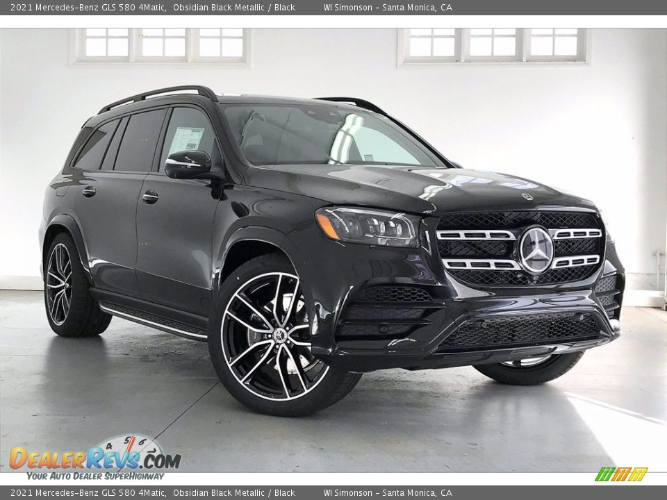 2021 Mercedes-Benz GLS 580 4Matic Obsidian Black Metallic / Black Photo #12