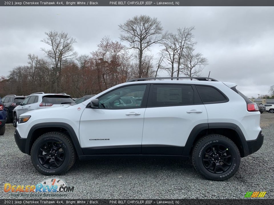 2021 Jeep Cherokee Traihawk 4x4 Bright White / Black Photo #4