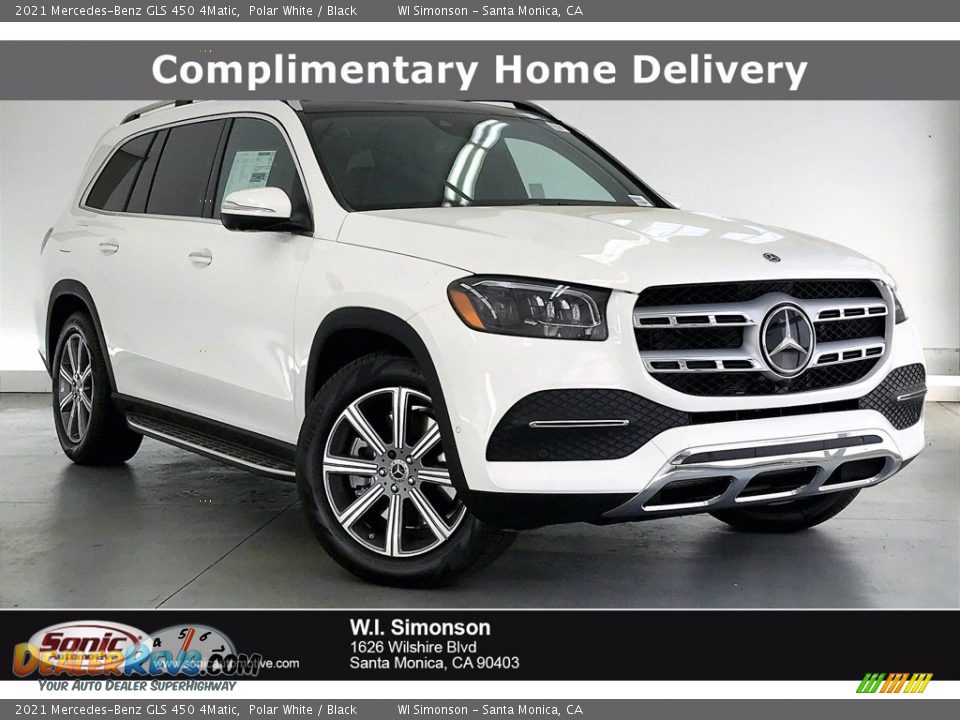 2021 Mercedes-Benz GLS 450 4Matic Polar White / Black Photo #1