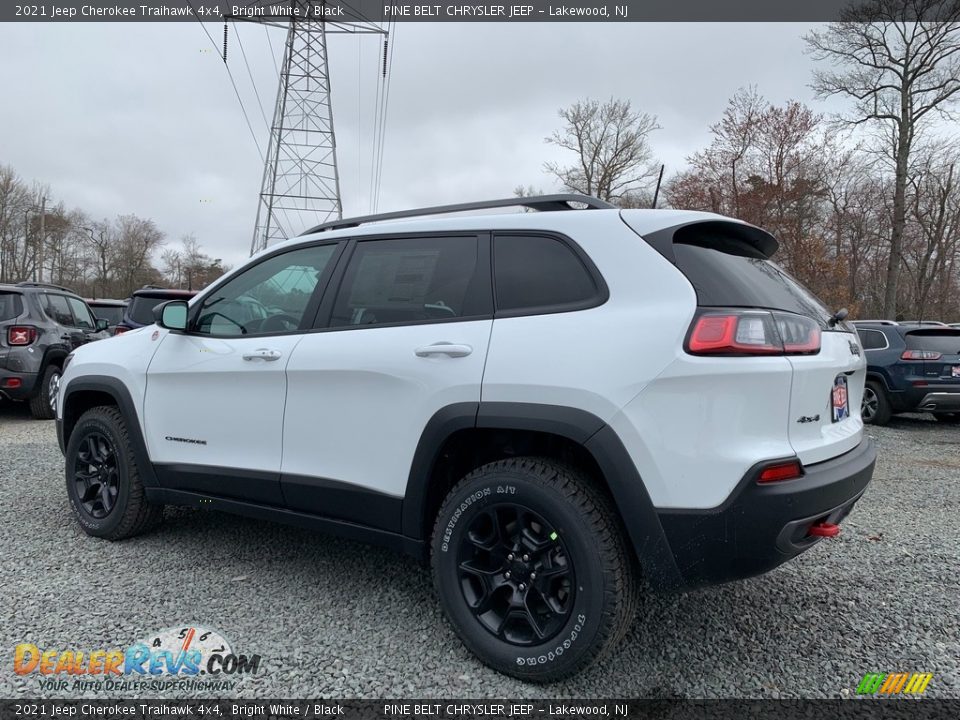 2021 Jeep Cherokee Traihawk 4x4 Bright White / Black Photo #6