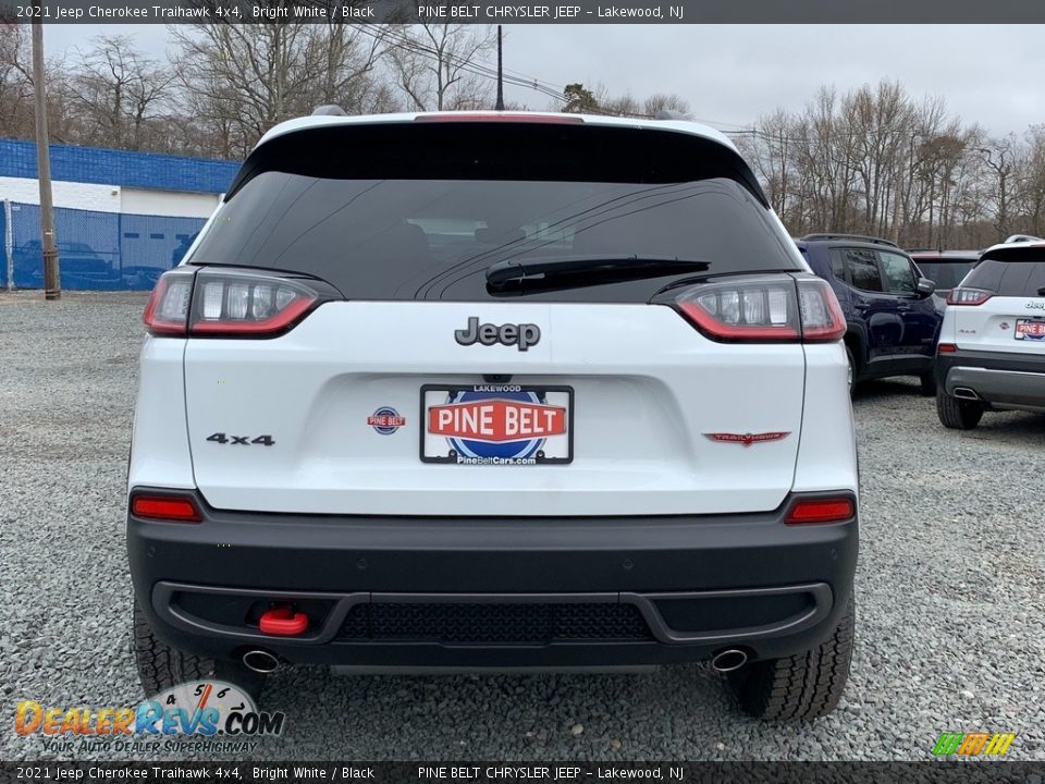 2021 Jeep Cherokee Traihawk 4x4 Bright White / Black Photo #7