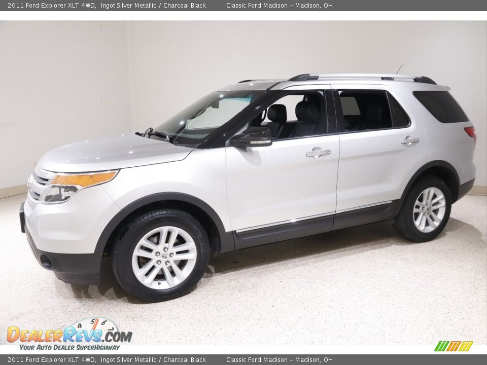 2011 Ford Explorer XLT 4WD Ingot Silver Metallic / Charcoal Black Photo #3