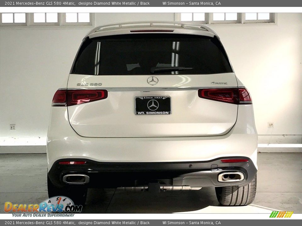 2021 Mercedes-Benz GLS 580 4Matic designo Diamond White Metallic / Black Photo #3