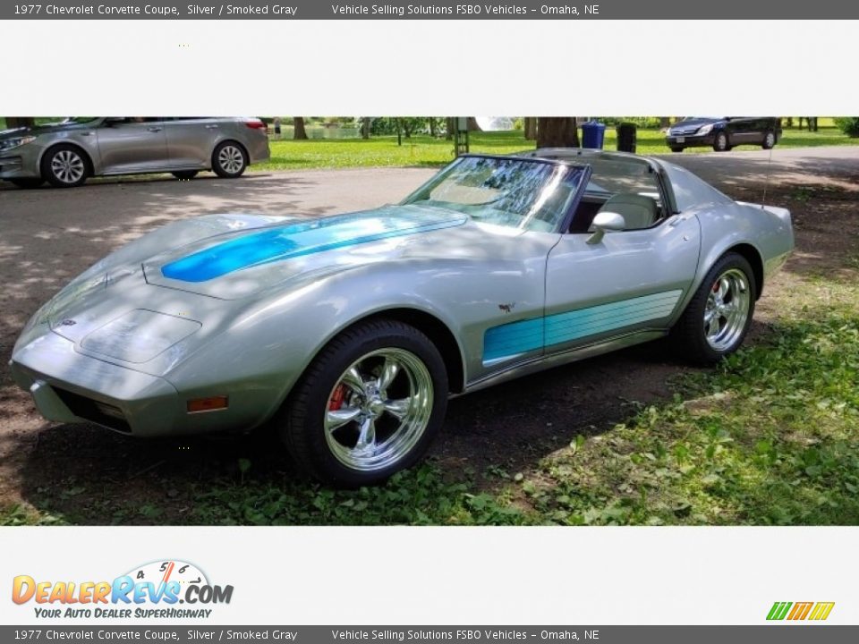 1977 Chevrolet Corvette Coupe Silver / Smoked Gray Photo #1