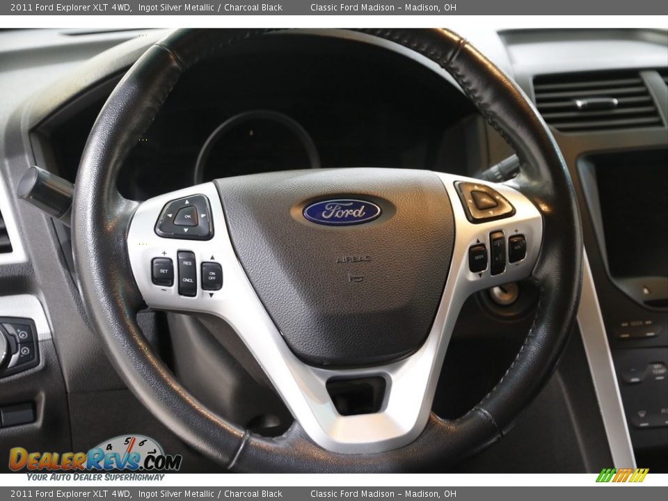 2011 Ford Explorer XLT 4WD Ingot Silver Metallic / Charcoal Black Photo #7