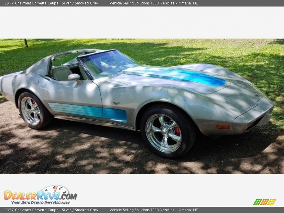 1977 Chevrolet Corvette Coupe Silver / Smoked Gray Photo #6