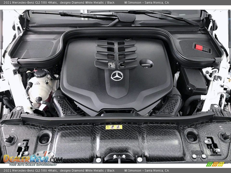 2021 Mercedes-Benz GLS 580 4Matic designo Diamond White Metallic / Black Photo #9