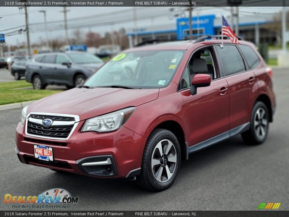 2018 Subaru Forester 2.5i Premium Venetian Red Pearl / Platinum Photo #1