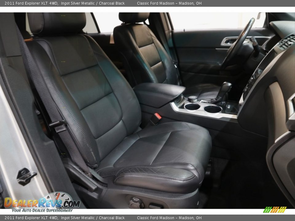 2011 Ford Explorer XLT 4WD Ingot Silver Metallic / Charcoal Black Photo #14