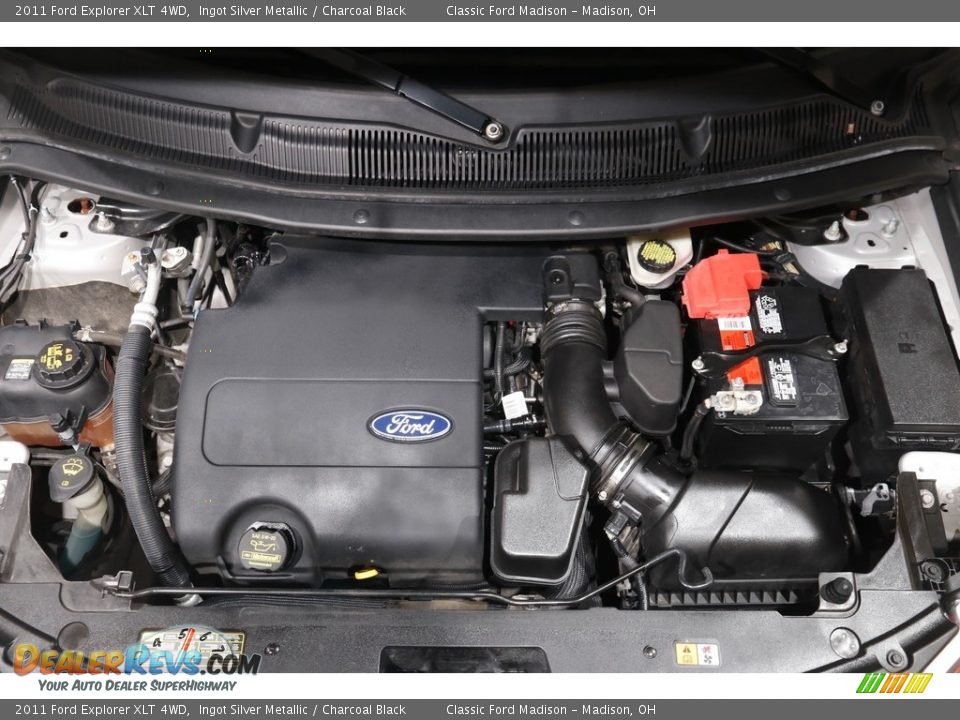 2011 Ford Explorer XLT 4WD Ingot Silver Metallic / Charcoal Black Photo #19