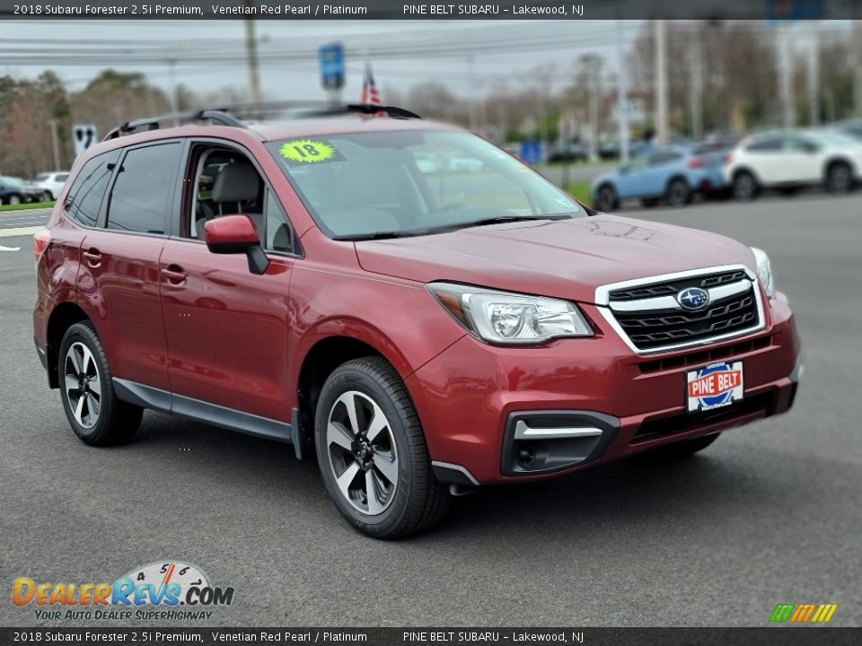 2018 Subaru Forester 2.5i Premium Venetian Red Pearl / Platinum Photo #13
