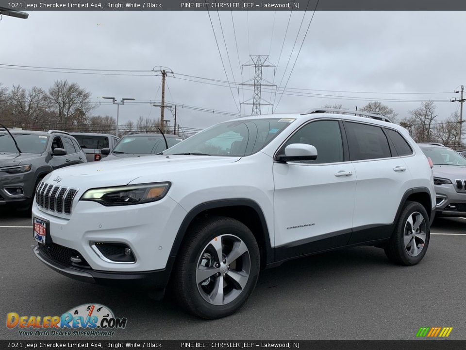 2021 Jeep Cherokee Limited 4x4 Bright White / Black Photo #1