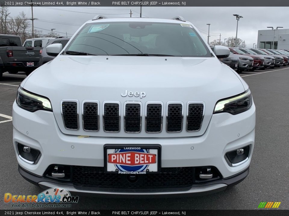 2021 Jeep Cherokee Limited 4x4 Bright White / Black Photo #3