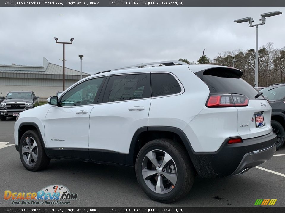 2021 Jeep Cherokee Limited 4x4 Bright White / Black Photo #6