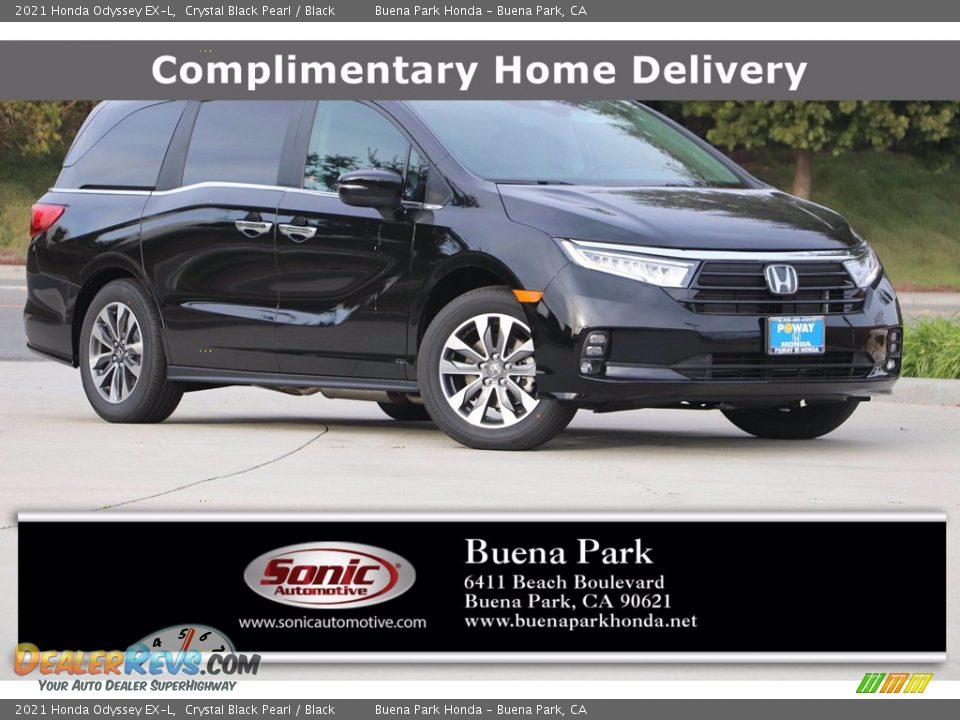 2021 Honda Odyssey EX-L Crystal Black Pearl / Black Photo #1