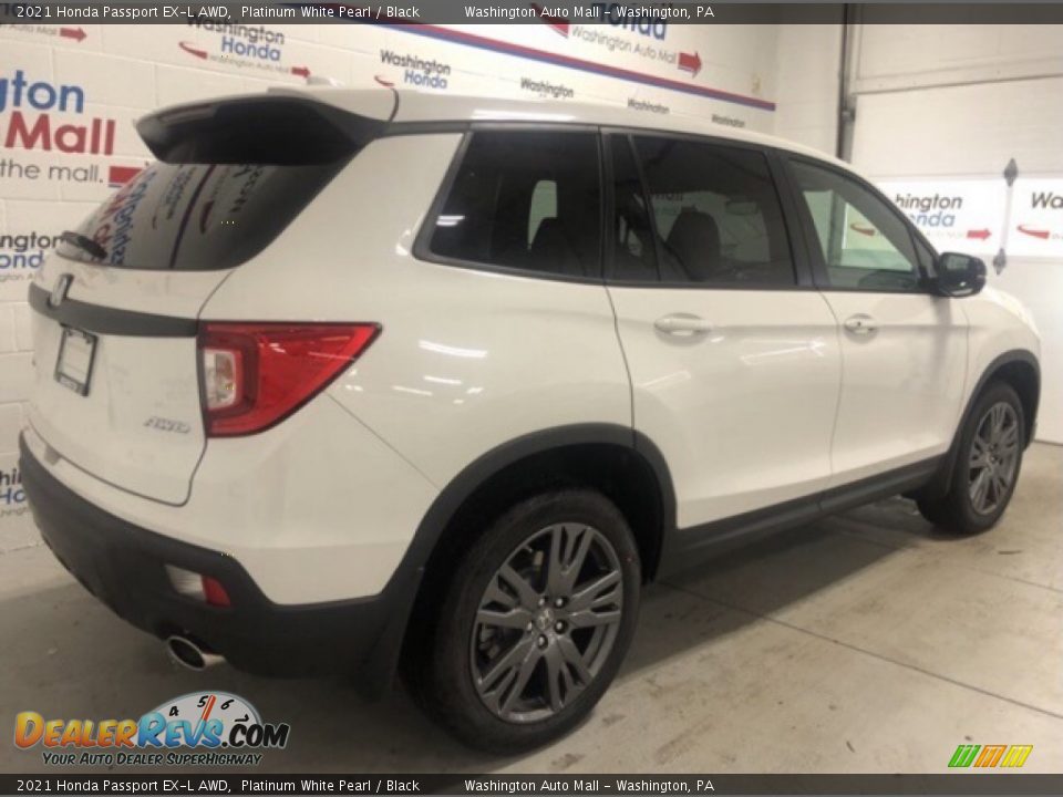 2021 Honda Passport EX-L AWD Platinum White Pearl / Black Photo #3