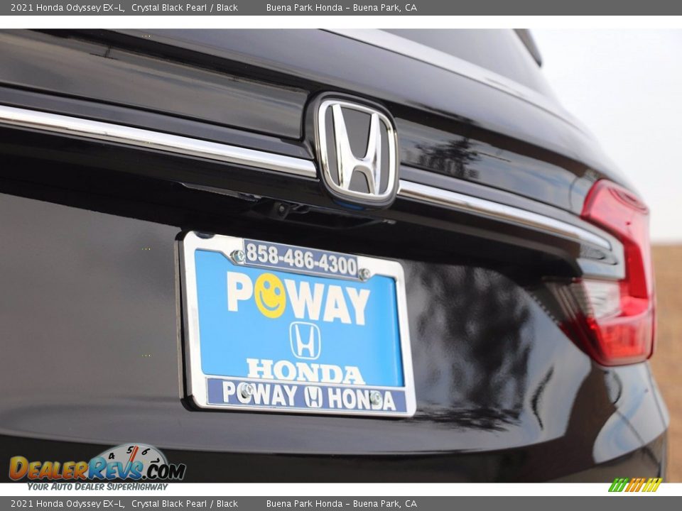 2021 Honda Odyssey EX-L Crystal Black Pearl / Black Photo #7