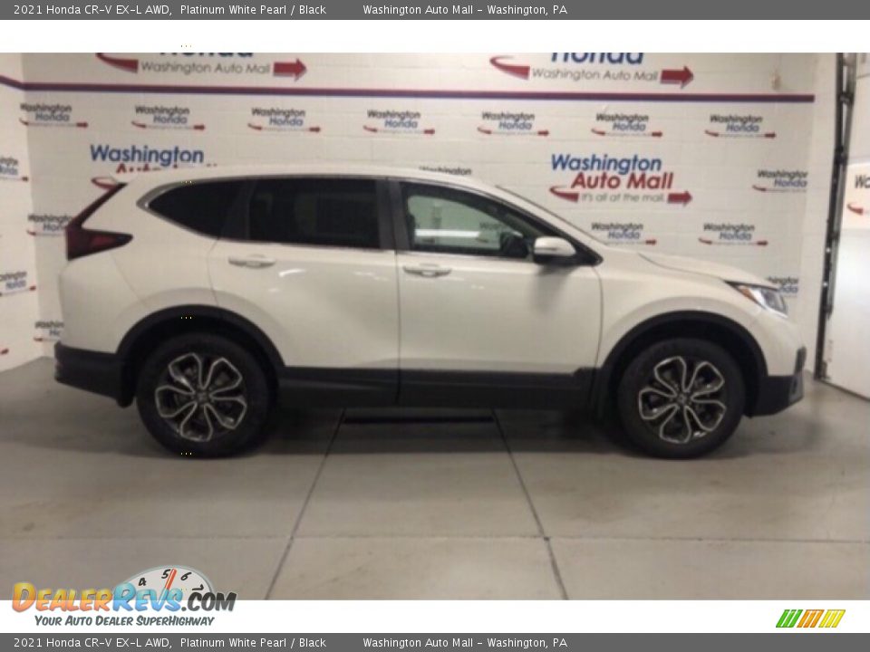 2021 Honda CR-V EX-L AWD Platinum White Pearl / Black Photo #1