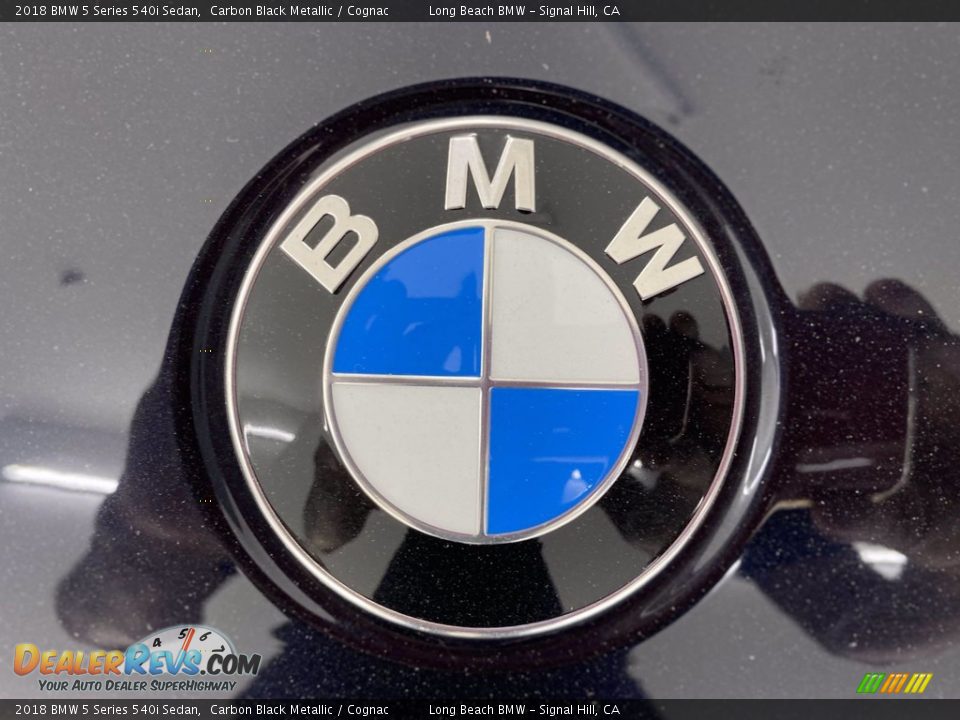 2018 BMW 5 Series 540i Sedan Carbon Black Metallic / Cognac Photo #8