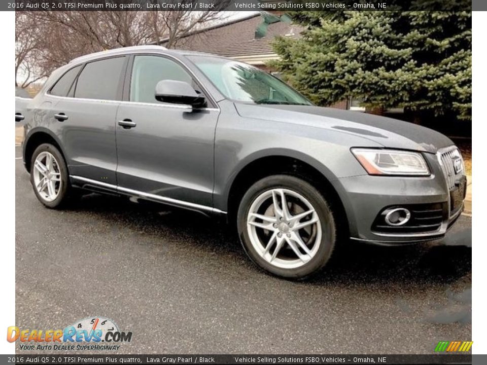 2016 Audi Q5 2.0 TFSI Premium Plus quattro Lava Gray Pearl / Black Photo #13