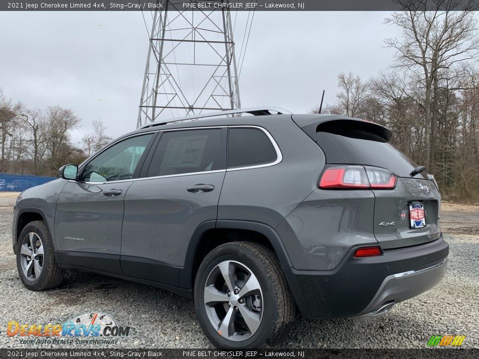 2021 Jeep Cherokee Limited 4x4 Sting-Gray / Black Photo #6