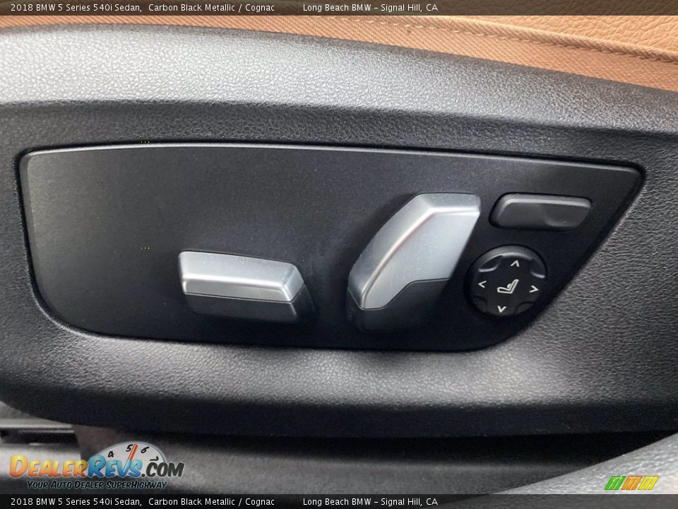 2018 BMW 5 Series 540i Sedan Carbon Black Metallic / Cognac Photo #15