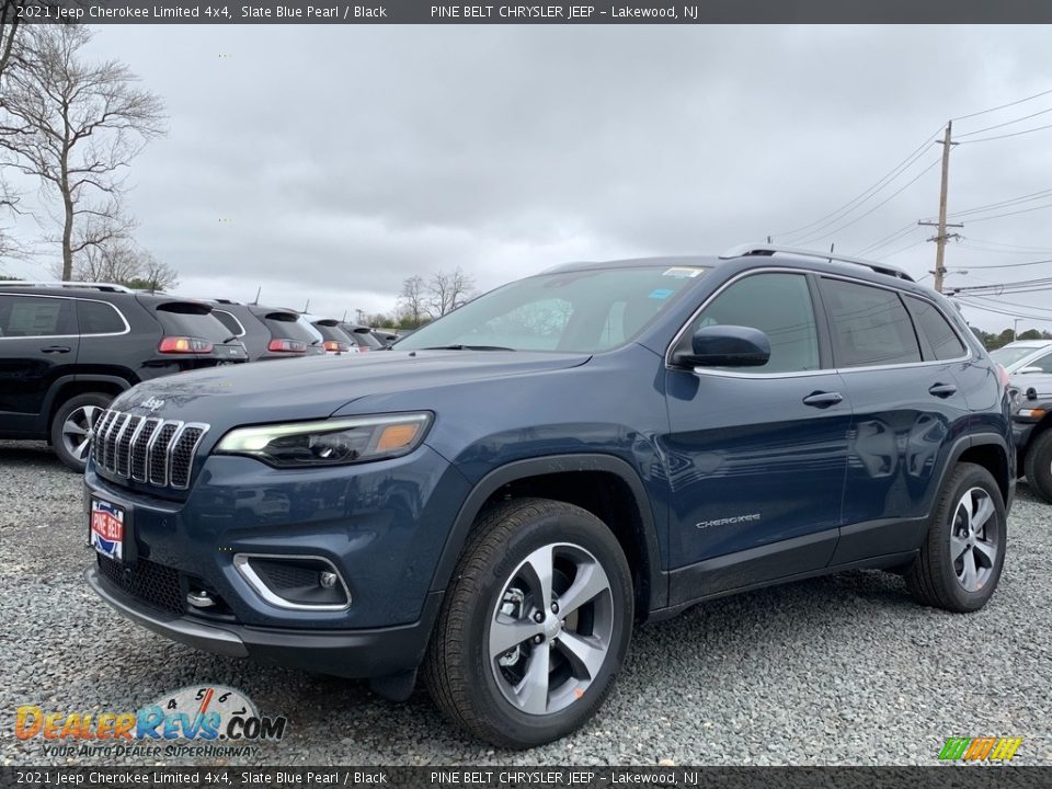 2021 Jeep Cherokee Limited 4x4 Slate Blue Pearl / Black Photo #1