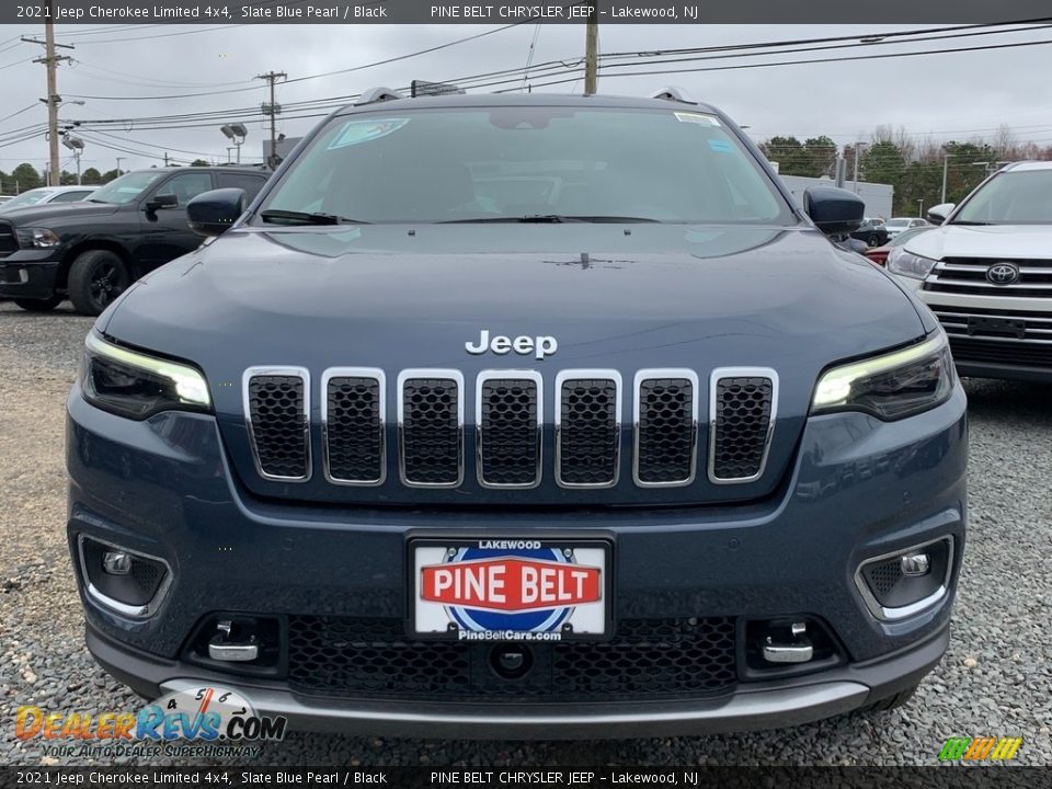 2021 Jeep Cherokee Limited 4x4 Slate Blue Pearl / Black Photo #3