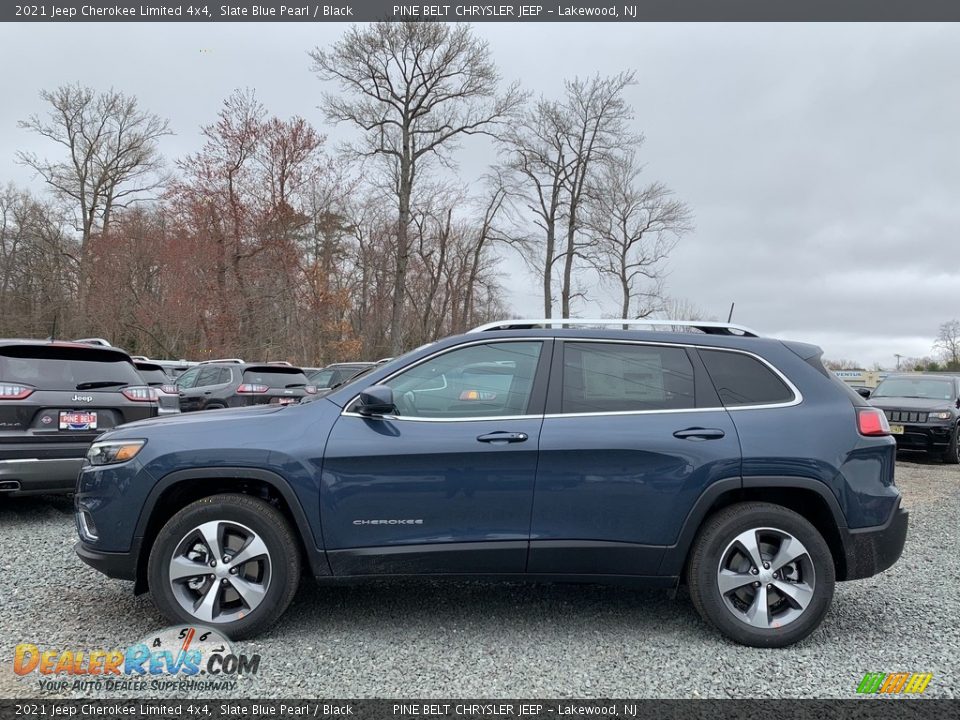 2021 Jeep Cherokee Limited 4x4 Slate Blue Pearl / Black Photo #4