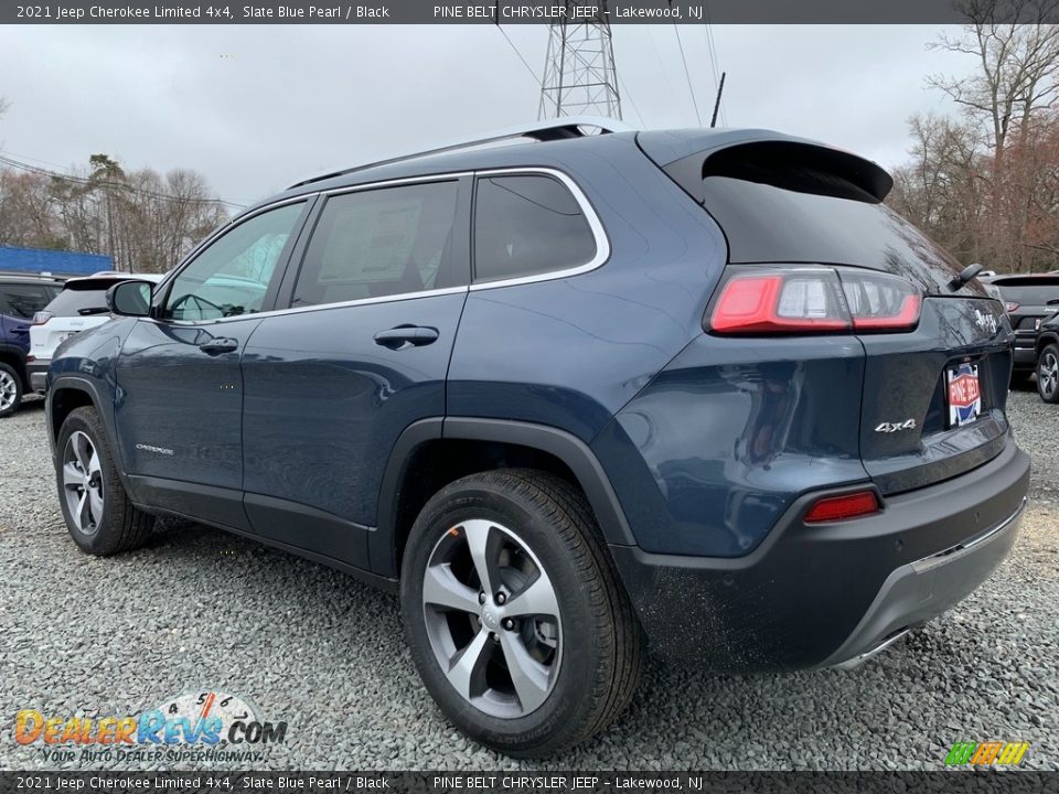 2021 Jeep Cherokee Limited 4x4 Slate Blue Pearl / Black Photo #7