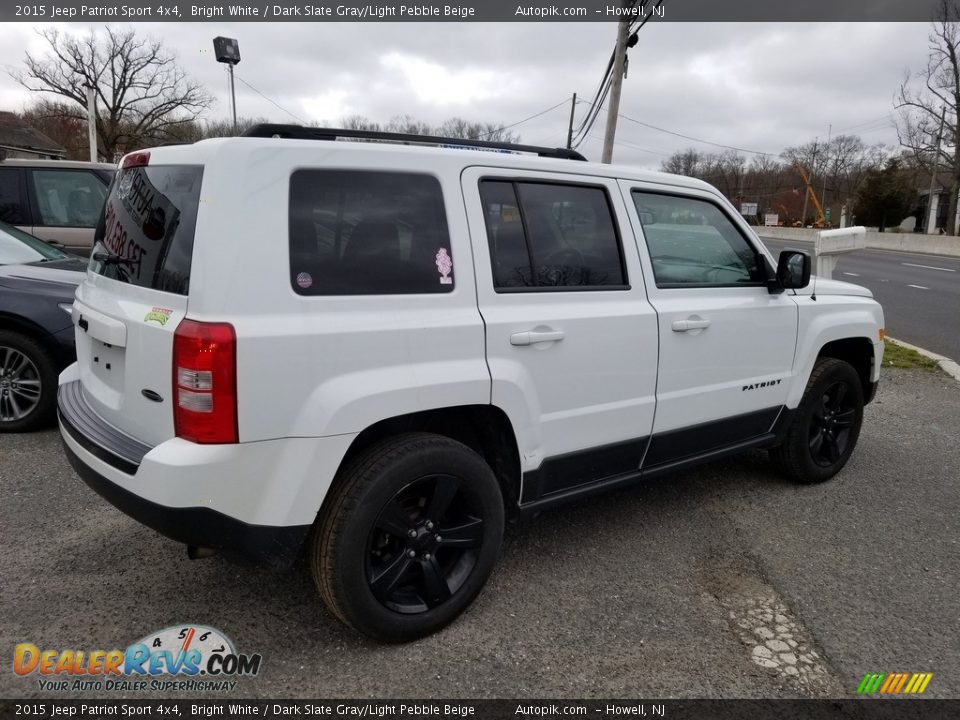 2015 Jeep Patriot Sport 4x4 Bright White / Dark Slate Gray/Light Pebble Beige Photo #4