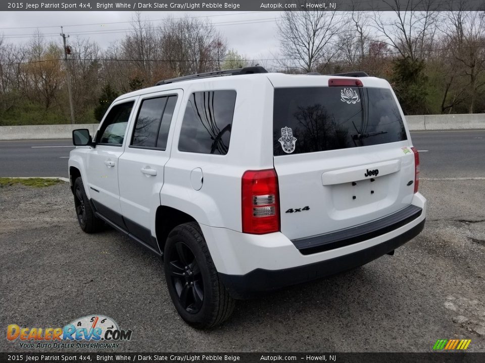 2015 Jeep Patriot Sport 4x4 Bright White / Dark Slate Gray/Light Pebble Beige Photo #6