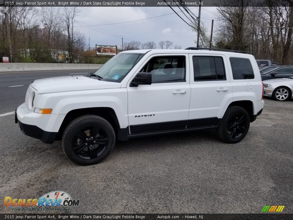 2015 Jeep Patriot Sport 4x4 Bright White / Dark Slate Gray/Light Pebble Beige Photo #7