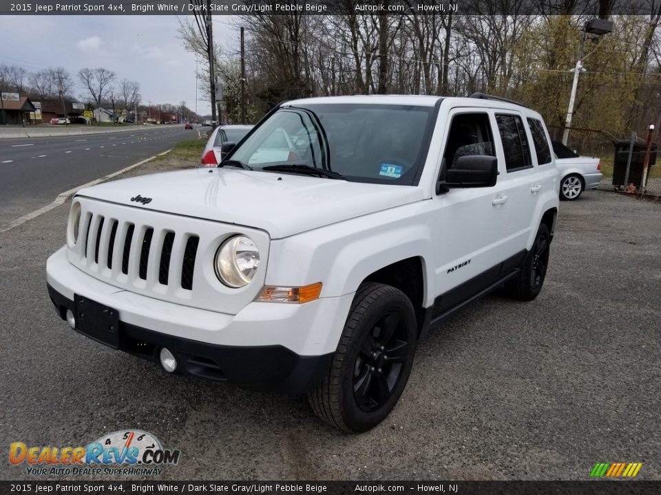 2015 Jeep Patriot Sport 4x4 Bright White / Dark Slate Gray/Light Pebble Beige Photo #8