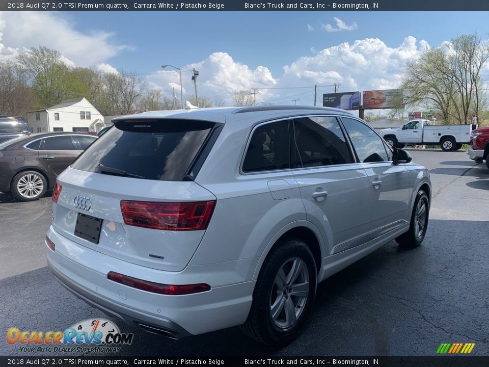 2018 Audi Q7 2.0 TFSI Premium quattro Carrara White / Pistachio Beige Photo #4