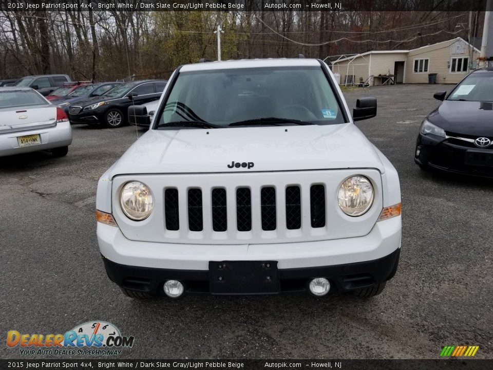 2015 Jeep Patriot Sport 4x4 Bright White / Dark Slate Gray/Light Pebble Beige Photo #9