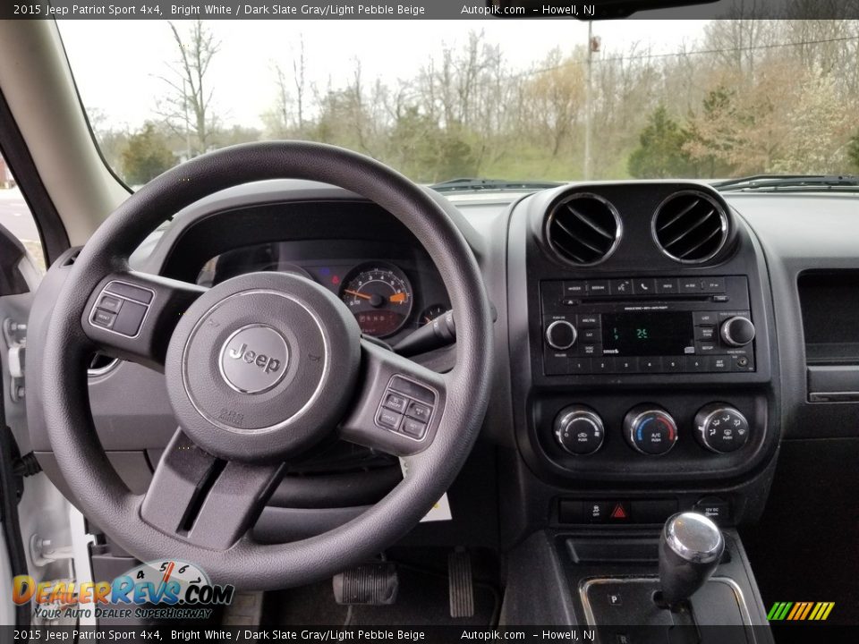 2015 Jeep Patriot Sport 4x4 Bright White / Dark Slate Gray/Light Pebble Beige Photo #13