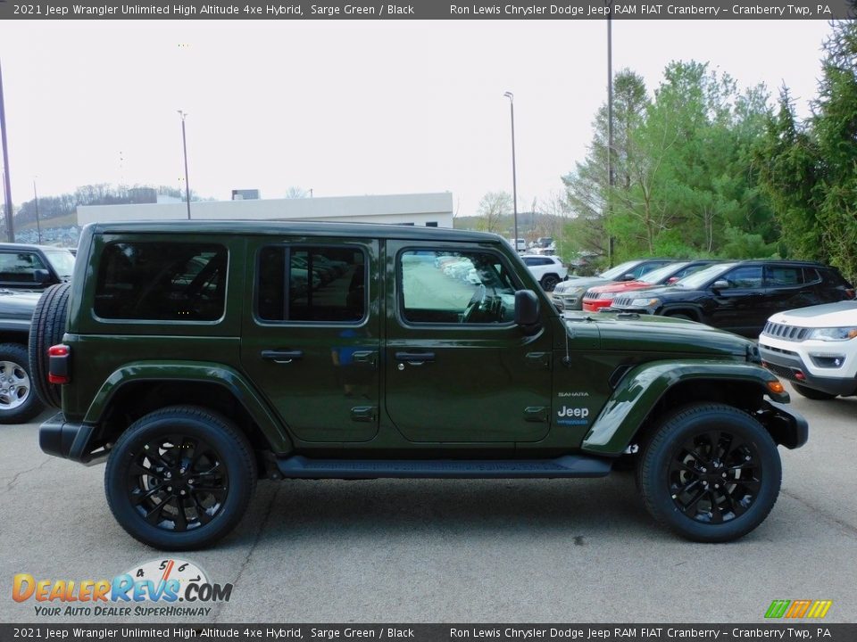 2021 Jeep Wrangler Unlimited High Altitude 4xe Hybrid Sarge Green / Black Photo #4