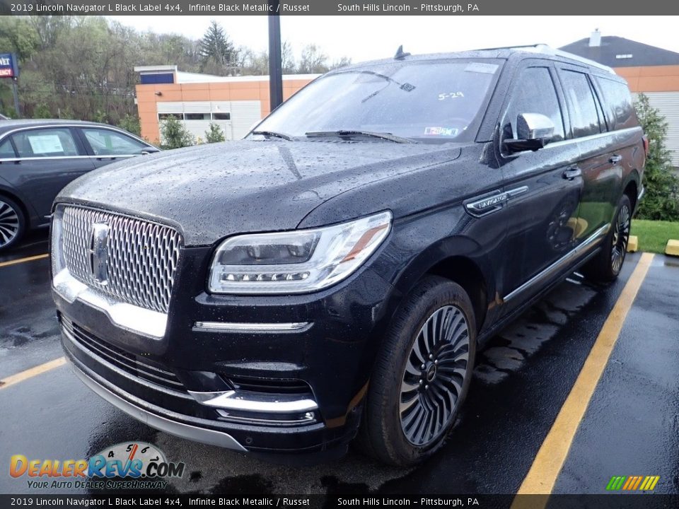 2019 Lincoln Navigator L Black Label 4x4 Infinite Black Metallic / Russet Photo #1