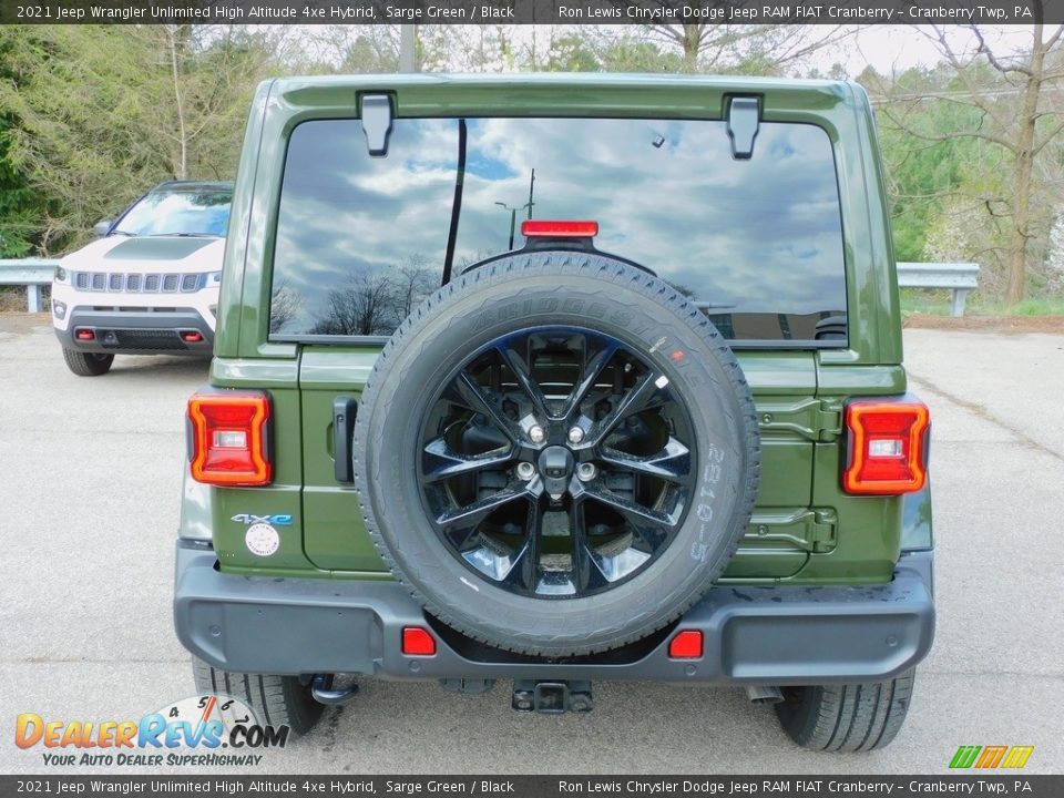 2021 Jeep Wrangler Unlimited High Altitude 4xe Hybrid Sarge Green / Black Photo #6
