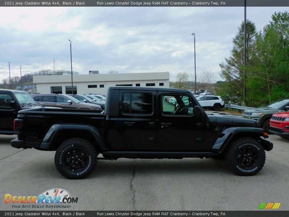 2021 Jeep Gladiator Willys 4x4 Black / Black Photo #4