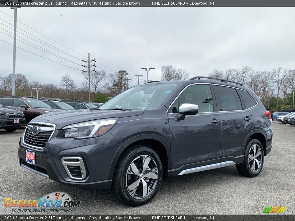 2021 Subaru Forester 2.5i Touring Magnetite Gray Metallic / Saddle Brown Photo #1