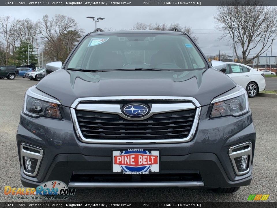 2021 Subaru Forester 2.5i Touring Magnetite Gray Metallic / Saddle Brown Photo #3