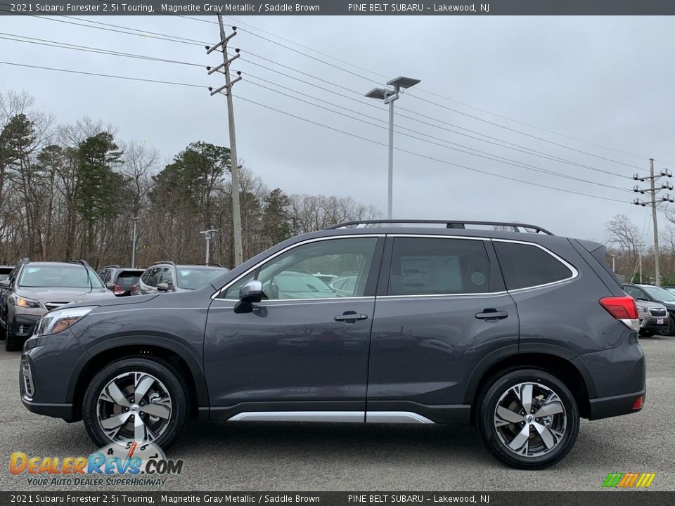 2021 Subaru Forester 2.5i Touring Magnetite Gray Metallic / Saddle Brown Photo #4